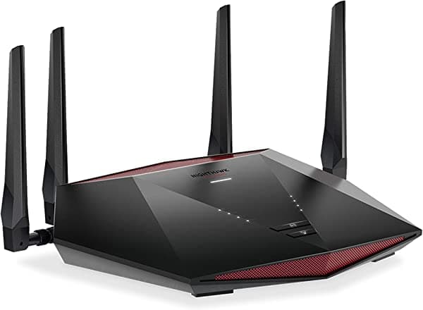 NETGEAR Nighthawk Pro Gaming WiFi 6 Router (XR1000) 6 flujos AX5400 velocidad inalámbrica (hasta 5.4 Gbps) | DumaOS 3.0 optimiza las conexiones de servidor sin retrasos | 4 puertos Ethernet 1G y 1 puerto USB 3.0 XR1000-100NAS