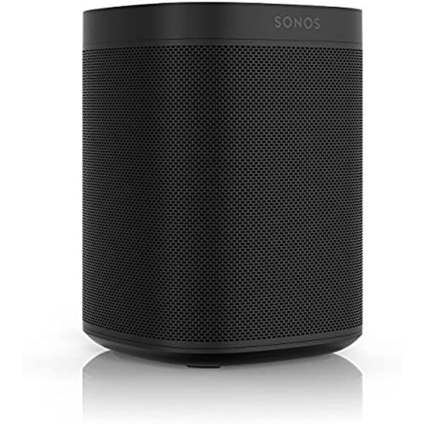 Sonos One - Parlante inteligente con control de voz, con Alexa de Amazon, Negro ONEG1US1BLK
