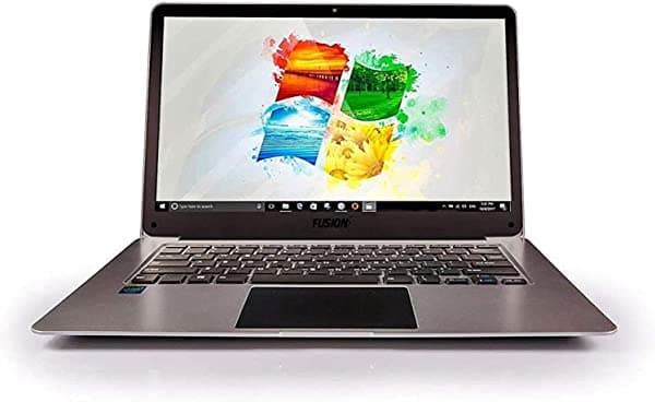 Fusion5 PC portátil Full HD de 14.1 pulgadas con Windows (Windows 10, 4 GB de RAM, doble banda WiFi de 5 GHz (2 velocidades WiFi), modelo T90B Pro, laptop, Intel Quad-Core, USB 3.0, Bluetooth, computadora portátil (64 GB)