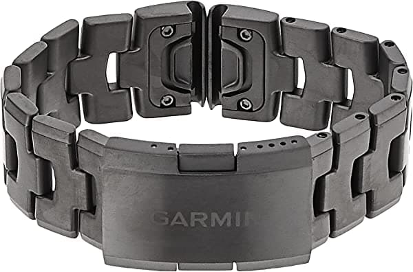 Correa de reloj Garmin Quickfit, pulsera de titanio gris carbono ventilado 010-12863-09