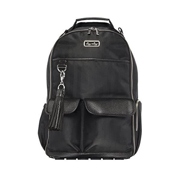 Mochila para pañales Boss de Itzy Ritzy., talla única, negro espiga DBB1000