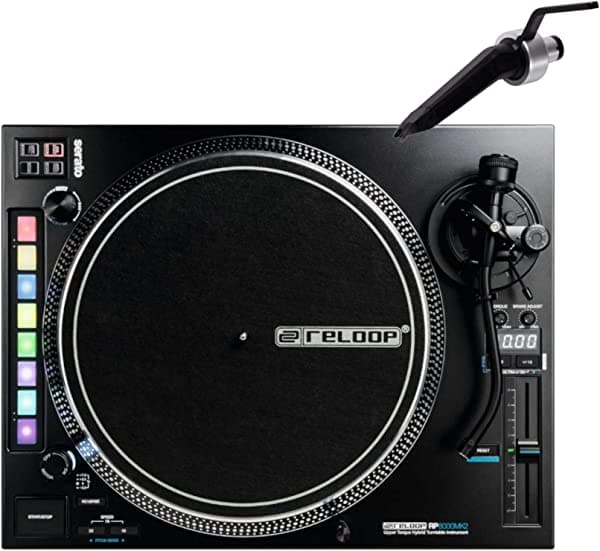 Reloop RP-8000mk2 - Tocadiscos híbrido avanzado con sección de función MIDI y aguja de ortofonía gratuita