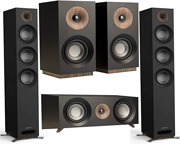 Jamo S 809 - Altavoces Dolby Atmos Ready para suelo (2 unidades), color negro