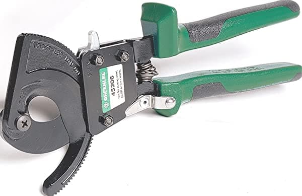Greenlee 45206 Cortador de Cable Compacto Tipo Carraca, 10 Pulgadas