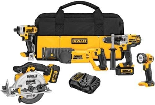DEWALT DCK592L2 20 V - Set de taladro con 5 herramientas