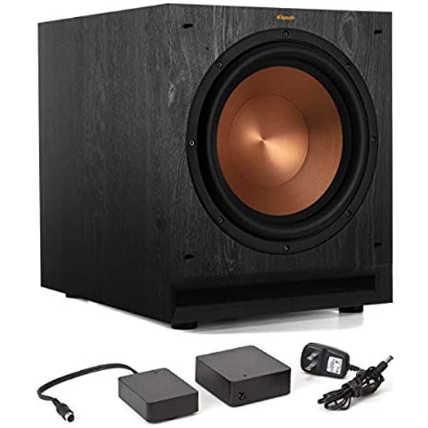 Klipsch SPL-120 Subwoofer de 12 pulgadas (Ébano) con Kit Inalámbrico WA-2 para Subwoofer WWS120WA2