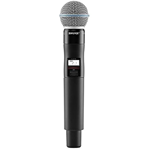 Shure QLXD2/B58 Transmisor de Micrófono de Mano Inalámbrico con Cápsula BETA 58A (Receptor Se Vende por Separado) - Banda H50 QLXD2/B58=-H50