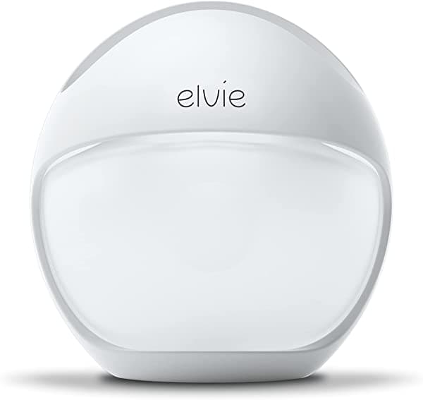 Elvie Curve - Bomba sacaleches portátil de silicona con manos libres que se puede llevar en el sostén.
