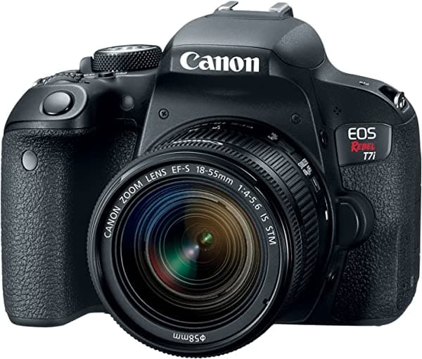 Amazon Renewed Canon EOS Rebel T7i Cámara Kit Renueva con Lente EF-S 18-55mm is STM - Modelo 1894C002