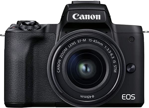 Canon Eos M50 Mark Ii (Negro) + Ef-M De 0.591-1.772 Pulgadas (15-45Mm) Y Ef-M De 2.165-7.874 Pulgadas (55-200Mm) Es Stm Bundle 4728C014
