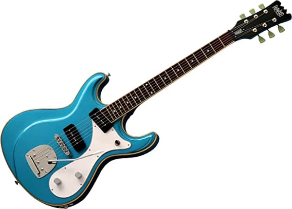 Eastwood sidejack Dlx Guitarra, Azul metálico