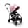 Bugaboo Cochecito Bee 6 - Cochecito ligero, compacto y fácil de plegar para viajes y vida en la ciudad. Fácil de dirigir. El cochecito ligero más popular, color gris melange/rosa Bee6Bugaboo