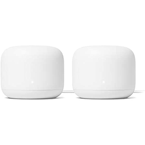 Google Nest Wifi - Sistema de Wi-Fi para el Hogar - Extensor de Wi-Fi - Router de Malla para Internet Inalámbrico - Paquete de 2 GA01144-US