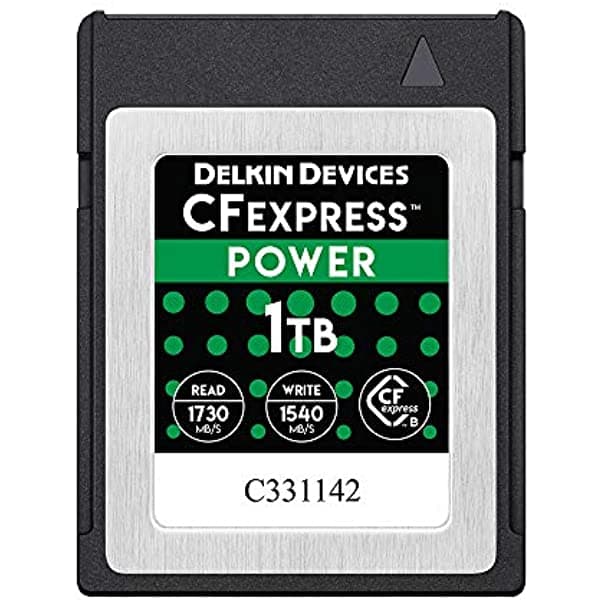 Delkin Devices 1TB POWER CFexpress Tipo B Tarjeta de Memoria (DCFX1-1TB)