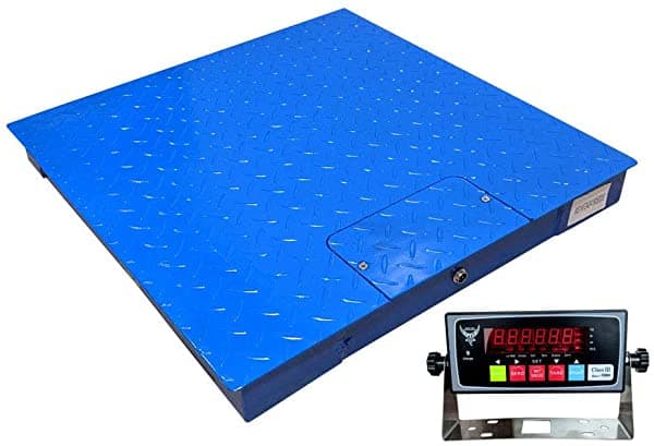 PEC -FS Series - Báscula de piso de acero de calidad profesional | Báscula de plataforma resistente para uso industrial o de envío, 24 x 24 pulgadas