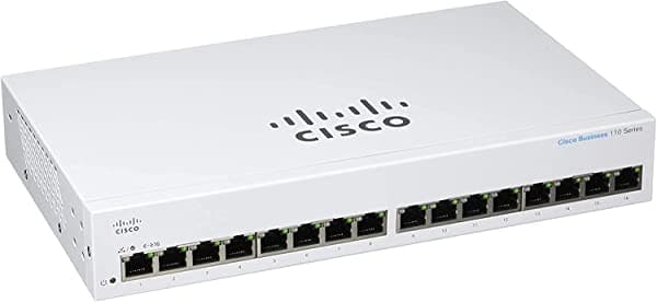 Cisco Business CBS110-16T-D Switch No Administrado | 16 Puertos GE | Garantía Limitada De Por Vida (CBS110-16T-NA)