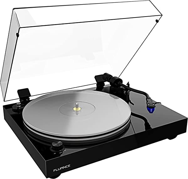 Fluance RT85 Tocadiscos con Cápsula Ortofon, Plato Acrílico, Control de Velocidad y Aislamiento de Vibraciones - Reproductor de Vinilos de Alta Fidelidad