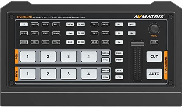 Lilliput AVMATRIX HVS0402U Micro 4 canales HDMI Transmisión en vivo conmutador de vídeo