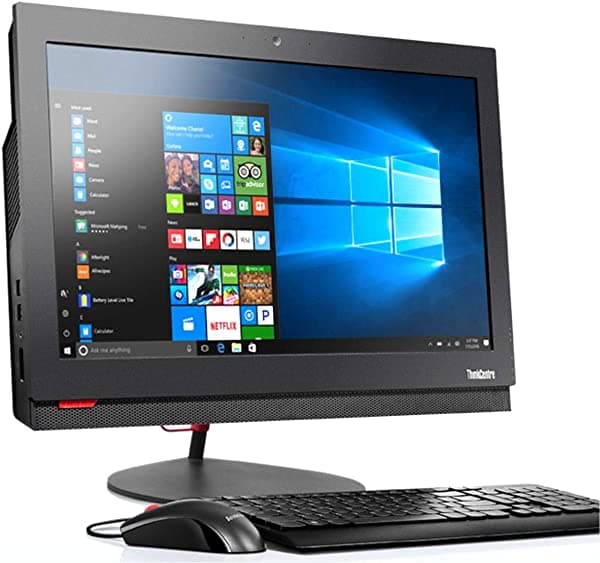 Amazon Renewed Lenovo ThinkCentre M800Z Computadora de Escritorio Todo-en-Uno HD de 21.5 pulgadas, Intel Quad Core i5-6500 a 3.2 GHz, 16GB de RAM, SSD de 256GB, USB 3.0, DVDRW, DisplayPort, RJ-45, Windows 10 Professional (Renovada)
