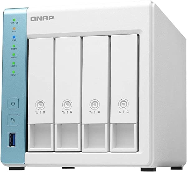 QNAP TS-431K - NAS de 4 bahías con dos puertos de 1 GbE