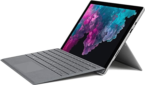 Amazon Renewed Microsoft Surface Pro 6 (Intel Core i5, SSD de 128 GB, RAM de 8 GB) + Paquete con Type Cover (Platino) (reacondicionado)