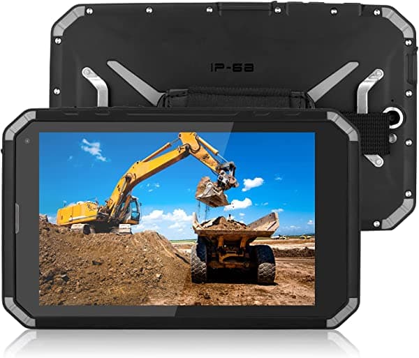 Zunate IP68 - Tablet HD impermeable de 8 pulgadas, 4 GB de RAM 64 GB ROM FHD 1920 x 1200 4G Octa Core 2.0 GHz Industrial Rugged Tablet para Android 12 (US)