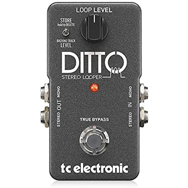 Tc Electronic Ditto Stereo Looper - Pedal De Looper Altamente Intuitivo Con E/S Estéreo E Importación/Exportación De Bucle 000-DDE00-00010