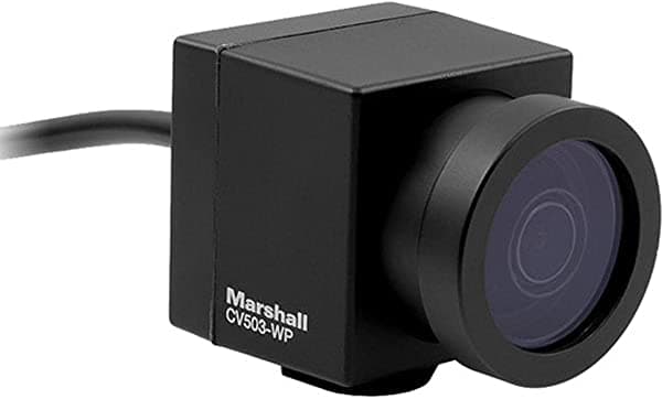 Marshall Electronics CV503-WP - Cámara miniatura 3G/HD-SDI de 2, 5 MP para todo clima con lente intercambiable de 0.142 in