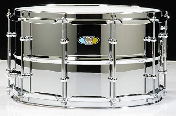Ludwig Supralite - Tambor de acero de 14 x 8 pulgadas LW0814SL