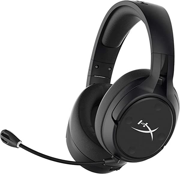 HyperX Cloud Flight S - Auriculares inalámbricos para juegos, sonido envolvente 7.1, batería de 30 horas, carga inalámbrica Qi, micrófono desmontable con indicador de silencio LED, compatible con PC y PS4 HX-HSCFS-SG/WW