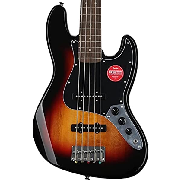 Squier by Fender Affinity Series Jazz Bass V diapasón de laurel indio 3-Color Sunburst 378651500