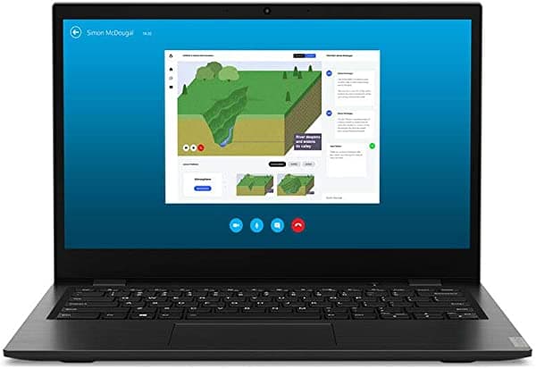 Lenovo 14" FHD notebook último modelo liviana y delgada, pantalla antirreflejo, AMD Dual Core A6-9220C, 4GB RAM, 64GB eMMC, WiFi, Bluetooth, cámara web HD, HDMI, USB-C, Windows 10 Pro Lenovo Ideapad