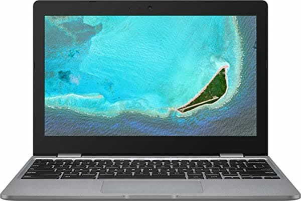 ASUS Chromebook HD de 11.6 pulgadas - Notebook para negocios y estudiantes con 4 GB de RAM, 16 GB eMMC, Intel Celeron N3350, WiFi, Bluetooth, cámara web, tipo C, Chrome OS, 1 semana de soporte AimCare