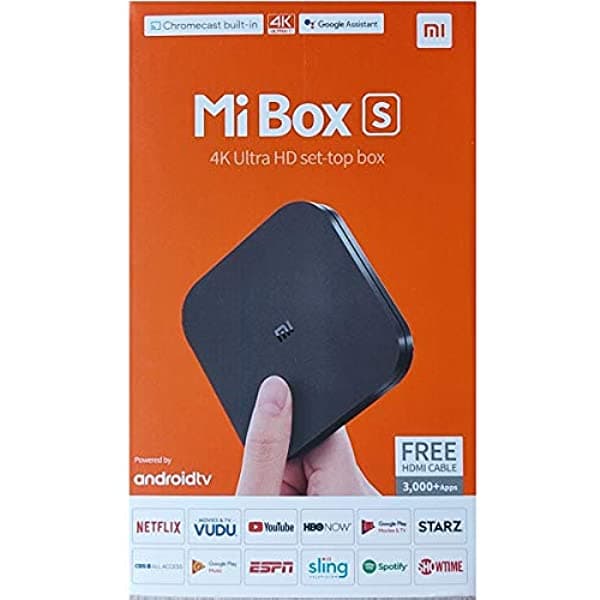Xiaomi Mi Box S Reproductor de Streaming Android TV con Google Assistant y Chromecast 4K HDR Wi-Fi 8GB Negro (Xiaomi MDZ-22-AB)