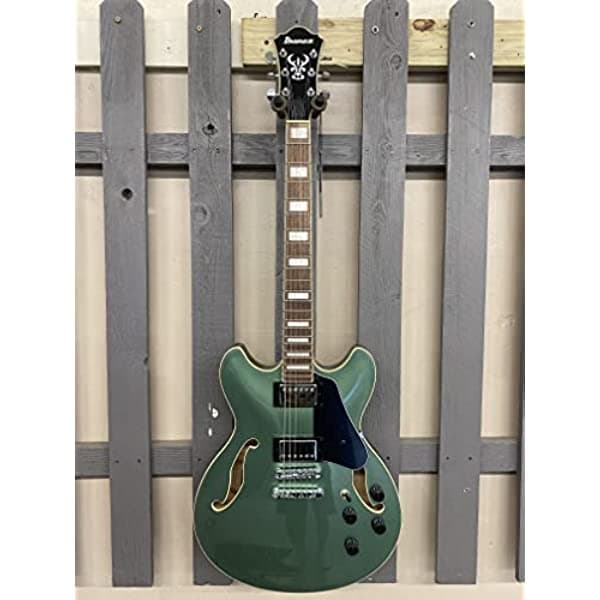 Ibanez AS73 Artcore Cuerpo Semi-Hueco en Acabado Metálico Olive AS73OLM