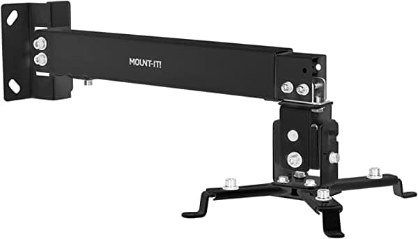 Mount-It! MI-604 Soporte Universal Proyector Pared/Techo, 20kg Capacidad, Negro - Epson, Optoma, Benq, ViewSonic