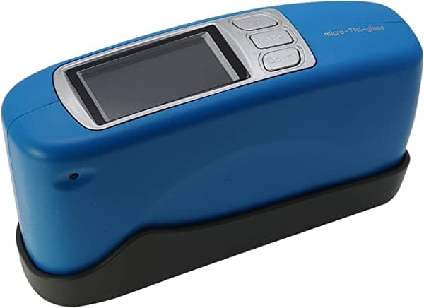 AMTAST Medidor de brillo preciso de 20/60/85 grados de ángulo de prueba con interfaz USB Almacenamiento 1000 brillo de almacenamiento de datos