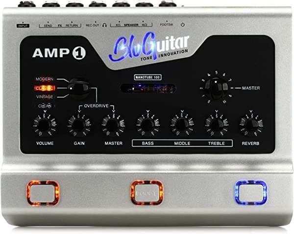 BluGuitar AMP1 ME Mercury Edition 100 vatios 4 canales pedal amplificador con nanotubo 10105