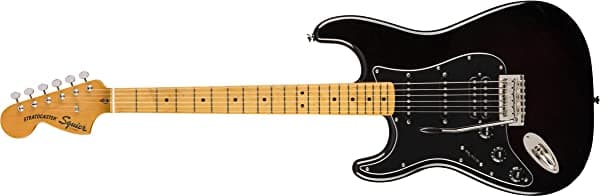 Squier by Fender Classic Vibe 70's Stratocaster - Guitarra Eléctrica, Negro, Completo 374026506