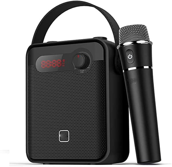 HXHLZY Amplificador de voz portátil de 25 W, micrófono inalámbrico de mano, grabación de altavoz Bluetooth (color: A) szjysq*36