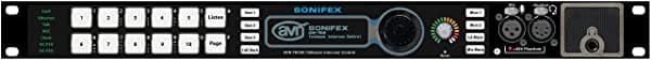 Sonifex AVN-TB10AR - Intercomunicador avanzado con 10 botones, portal de montaje en rack AoIP