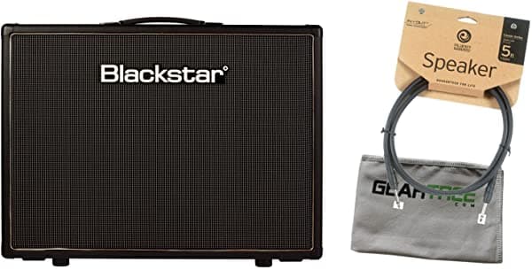 Blackstar HTV212MKII 2 x 12 Gabinete de Guitarra con gamuza Geartree y cable de parlante