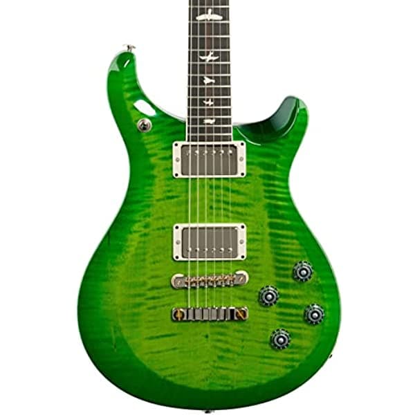 Geartree PRS S2 McCarty 594 Guitarra eléctrica, Eriza Verde con funda acolchada