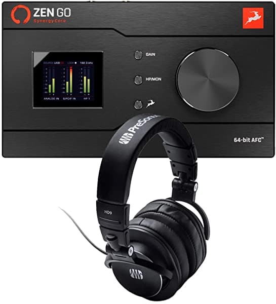 Clutch Antelope Zen Go Synergy Core Interfaz de audio, paquete de auriculares Presonus HD9