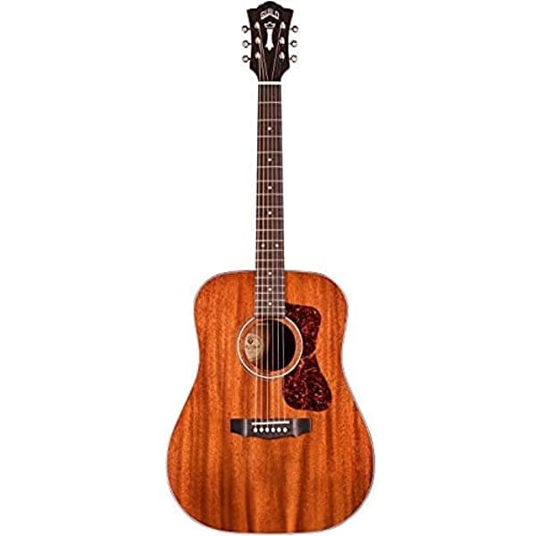 Guild Guitars D-120 Guitarra acústica, natural, All Solid Woods Dreadnought, colección Westerly, con funda acolchada de primera calidad 384-0200-721