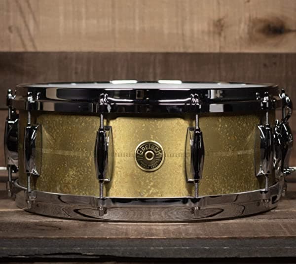 Gretsch Drums Keith Carlock Signature - Redoblante (14 x 14 pulgadas), diseño de pátina vintage GAS5514-KC