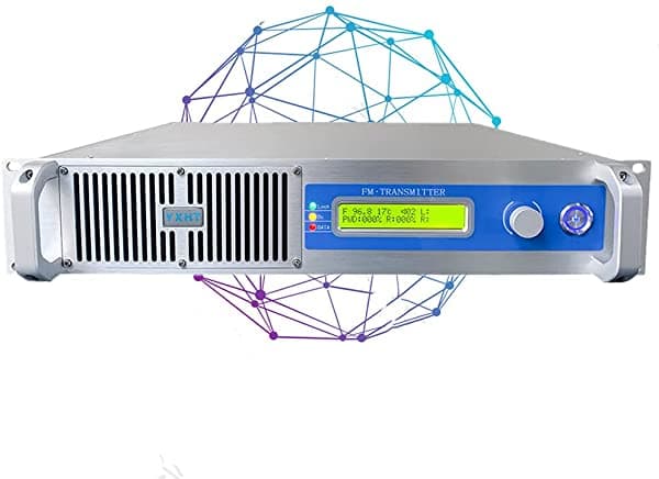 Raloudio Transmisor FM estéreo inalámbrico profesional de 350 W para estación de radio de 87,5 a 108 MHz 350W transmitter