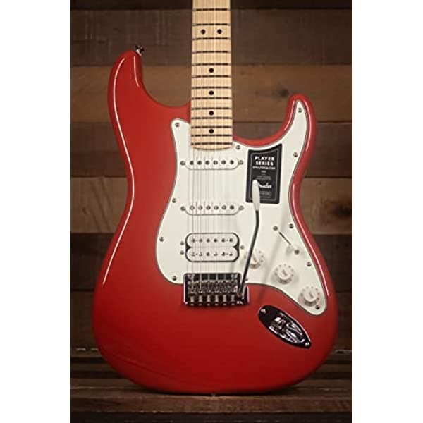 Fender Guitarra Stratocaster HSS de edición limitada en rojo Fiesta 144522540