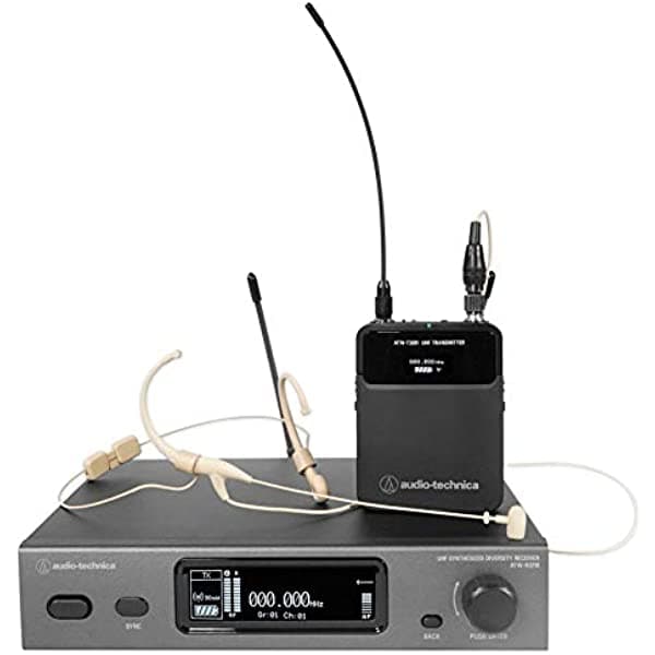 Audio-Technica ATW-3211/894-THDE2 Sistema Inalámbrico con Micrófono de Diadema Micrófono Inalámbrico de Alta Calidad