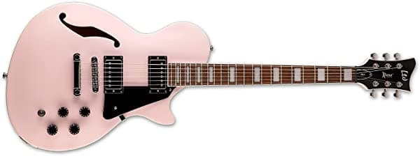 ESP 6 String LTD Xtone PS-1 - Guitarra semihueca, color rosa perla, derecha, (XPS1PP)